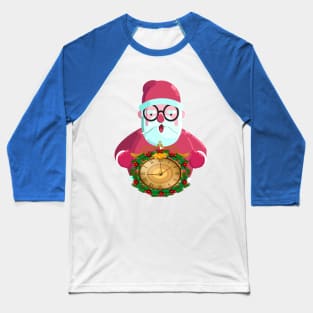 merry christmas/santa claus icons funny cartoon Baseball T-Shirt